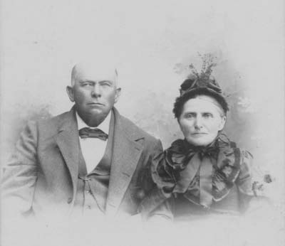 Bremer, Adolph with wife Agusta taken by Photographer Edgar Draper in Loup City, NE